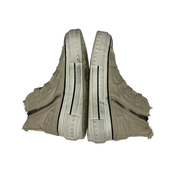 NEW W/BOX ASH Rainbow Washed Canvas High Top Sneakers in Sand 39 - Picture 10 of 13